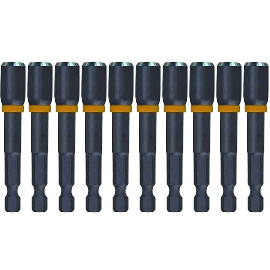 Milwaukee Shockwave 5/16"x 65mm (2-1/2") Power Bit Magnetic Nutdriver 10 Piece 49664733A