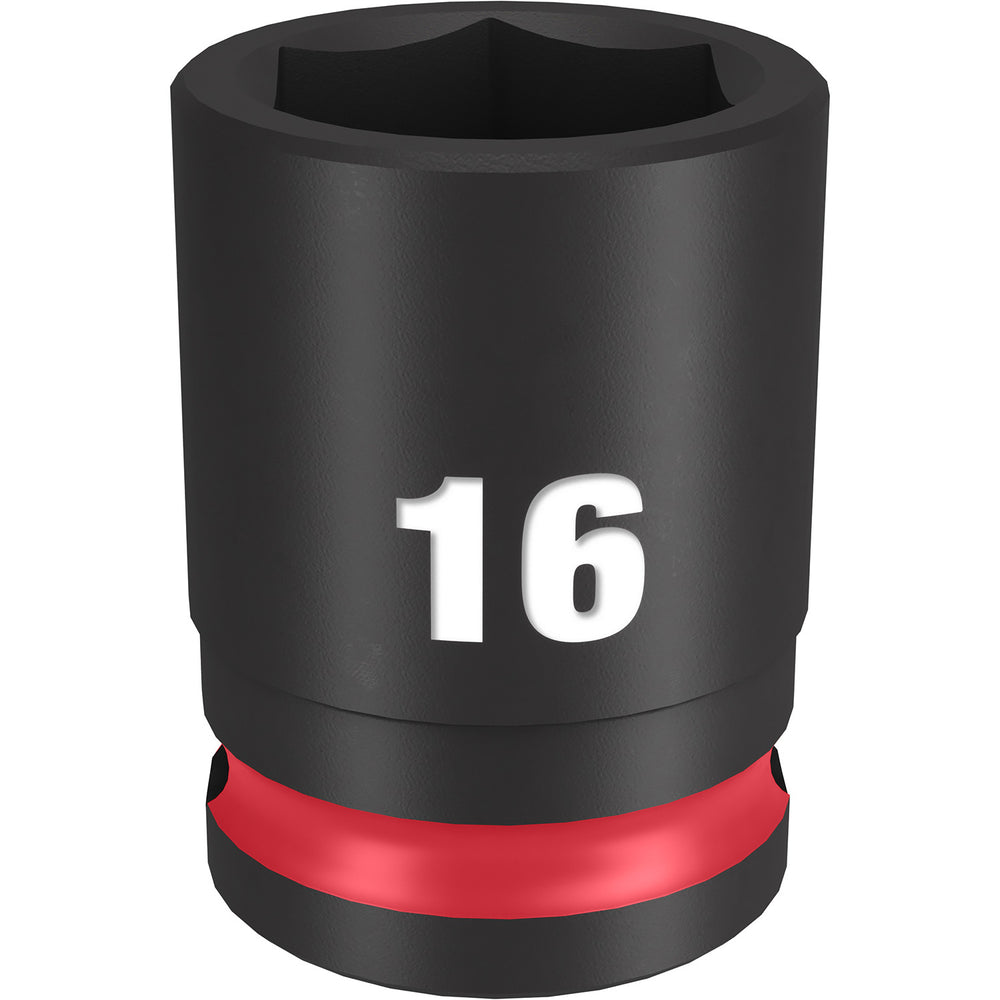 Milwaukee Shockwave 3/8" Drive 16mm Standard 6 Point Impact Socket 49666140