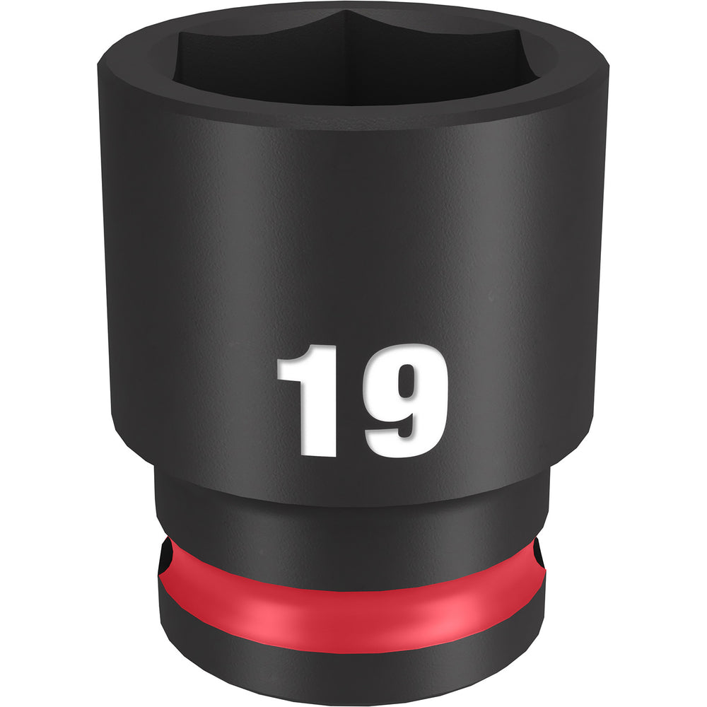 Milwaukee Shockwave 3/8" Drive 19mm Standard 6 Point Impact Socket 49666143