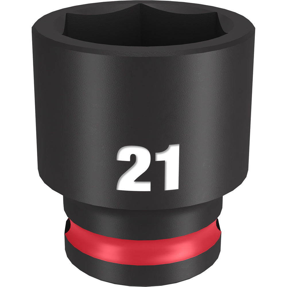 Milwaukee Shockwave 3/8" Drive 21mm Standard 6 Point Impact Socket 49666144