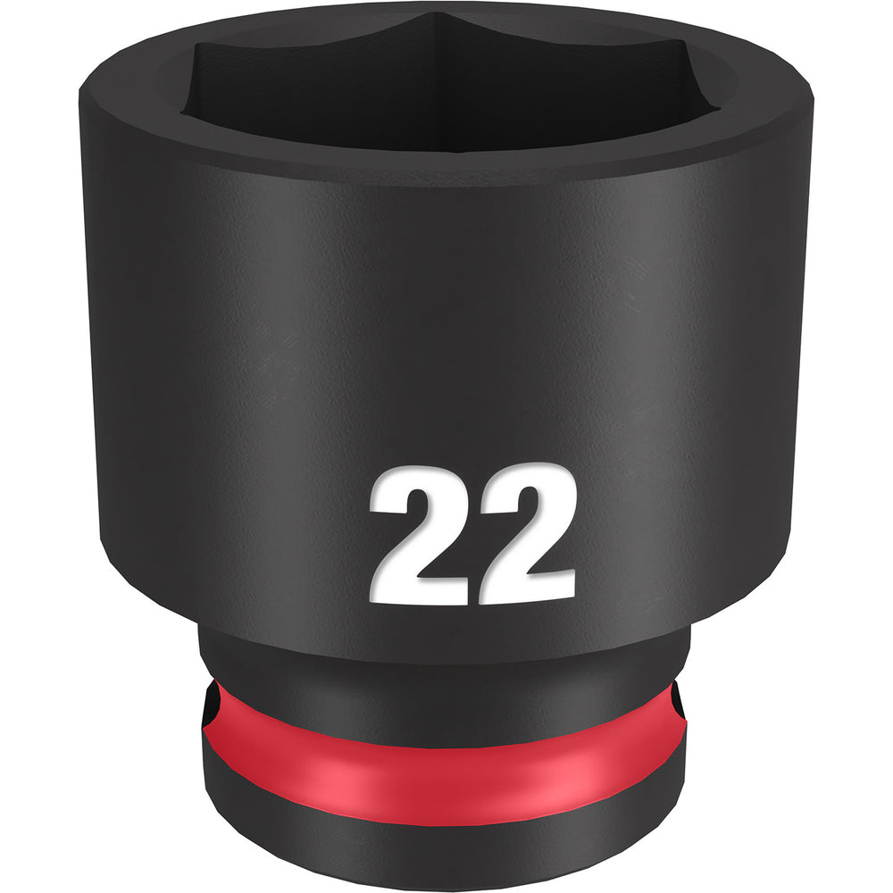 Milwaukee Shockwave 3/8" Drive 22mm Standard 6 Point Impact Socket 49666145
