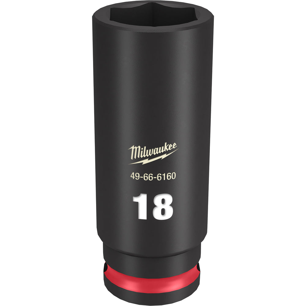 Milwaukee Shockwave 3/8" Drive 18mm Deep 6 Point Impact Socket 49666160
