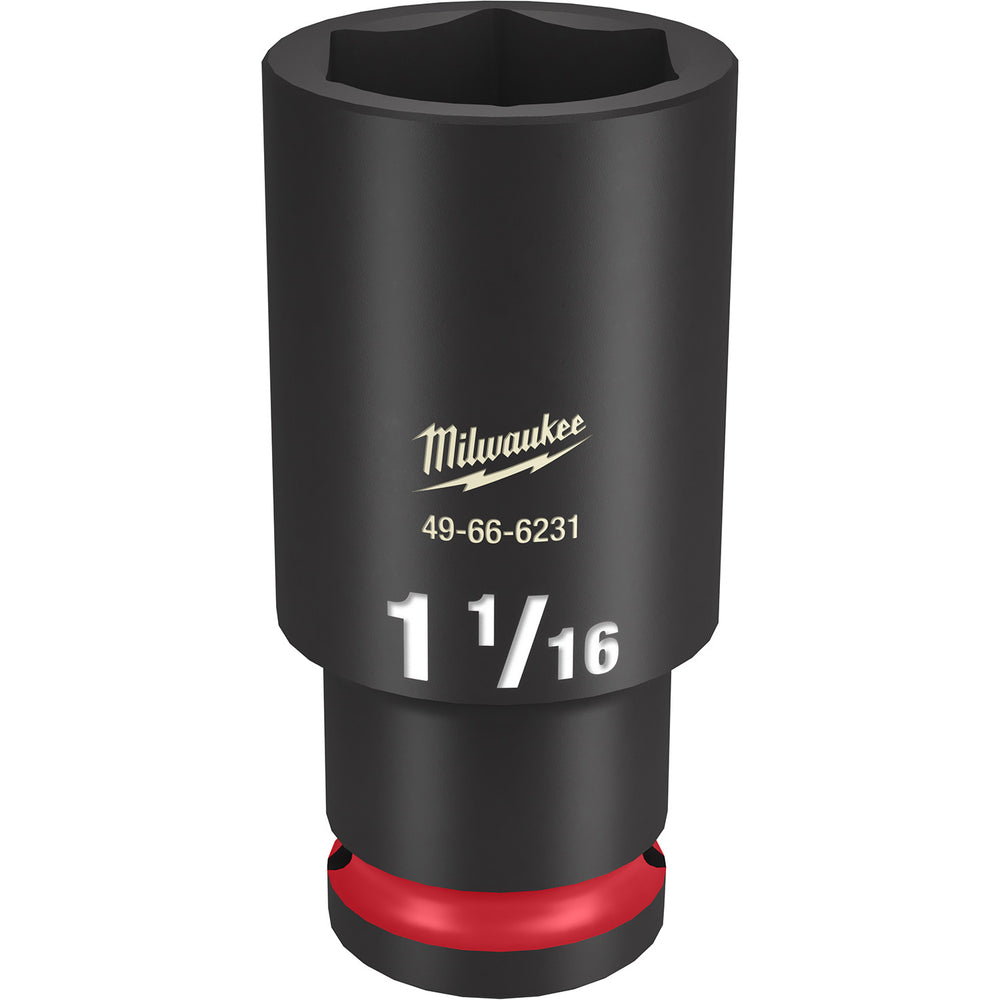 Milwaukee Shockwave 1/2" Drive 1-1/16" Deep 6 Point Impact Socket 49666231
