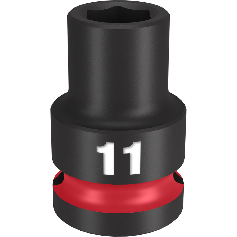 Milwaukee Shockwave 1/2" Drive 11mm Standard 6 Point Impact Socket 49666243