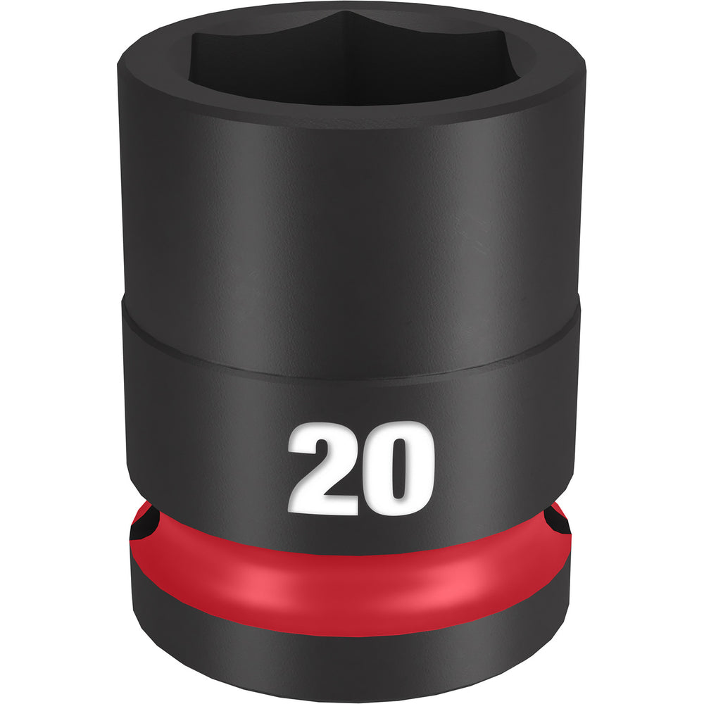 Milwaukee Shockwave 1/2" Drive 20mm Standard 6 Point Impact Socket 49666252