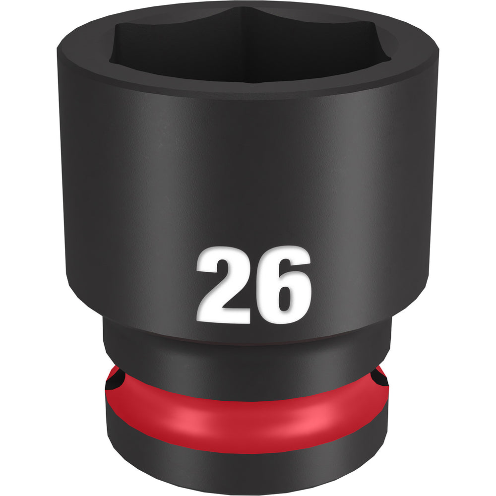 Milwaukee Shockwave 1/2" Drive 26mm Standard 6 Point Impact Socket 49666258
