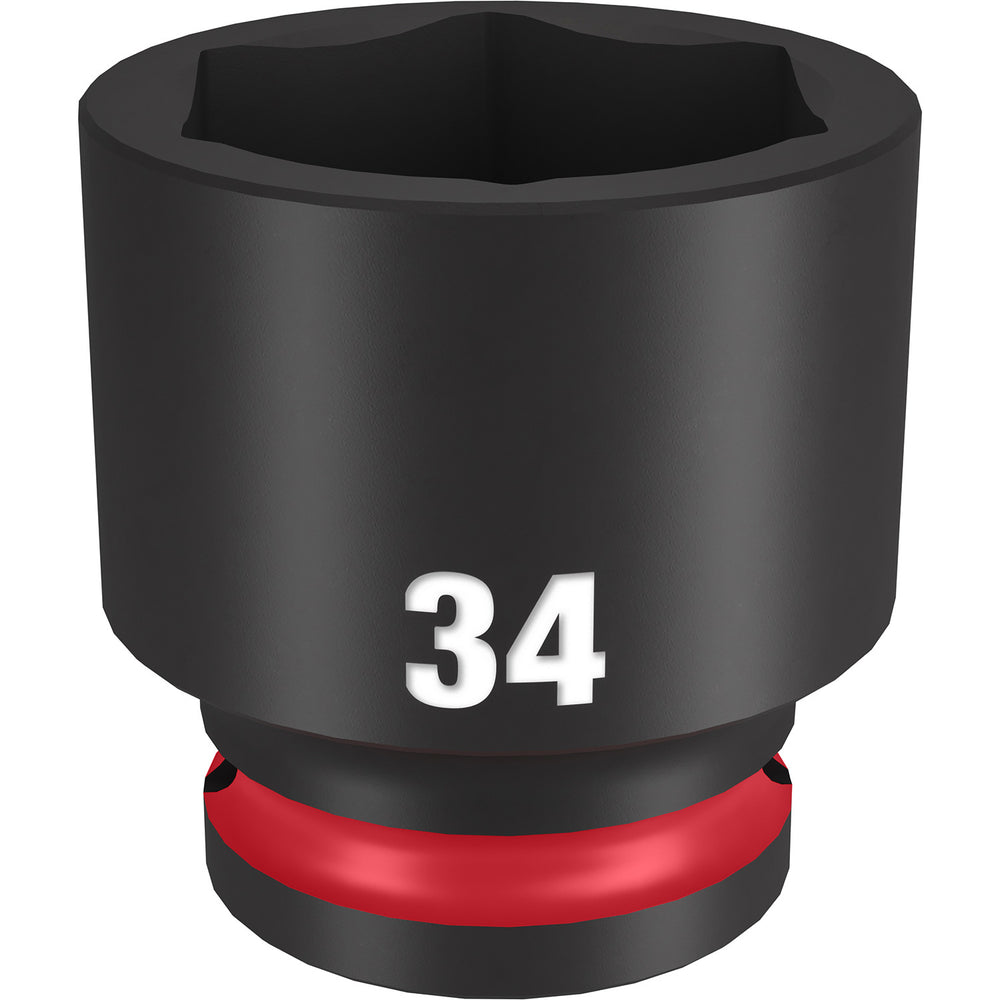 Milwaukee Shockwave 1/2" Drive 34mm Standard 6 Point Impact Socket 49666266
