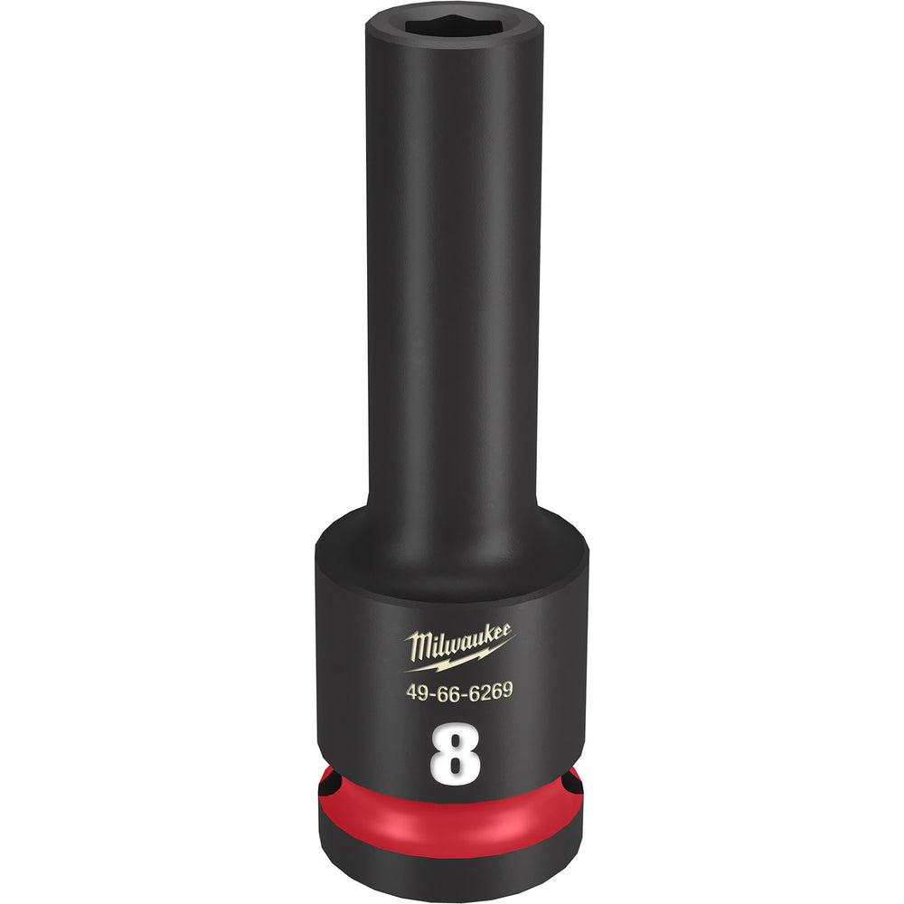 Milwaukee Shockwave 1/2" Drive 8mm Deep 6 Point Impact Socket 49666269