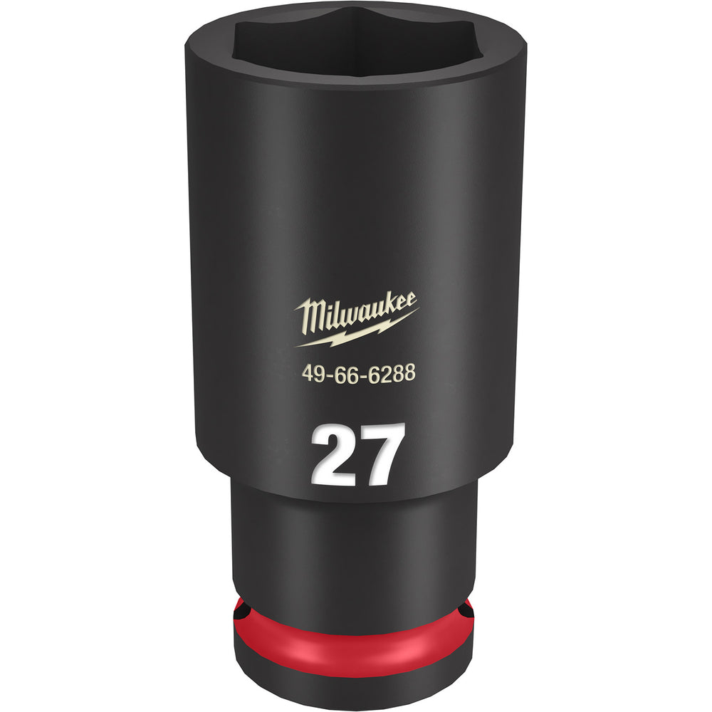Milwaukee Shockwave 1/2" Drive 27mm Deep 6 Point Impact Socket 49666288