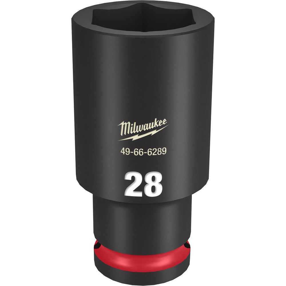 Milwaukee Shockwave 1/2" Drive 28mm Deep 6 Point Impact Socket 49666289