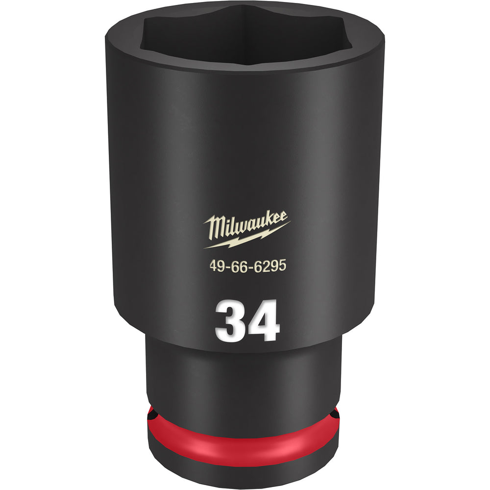 Milwaukee Shockwave 1/2" Drive 34mm Deep 6 Point Impact Socket 49666295