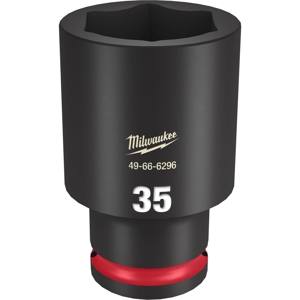 Milwaukee Shockwave 1/2" Drive 35mm Deep 6 Point Impact Socket 49666296