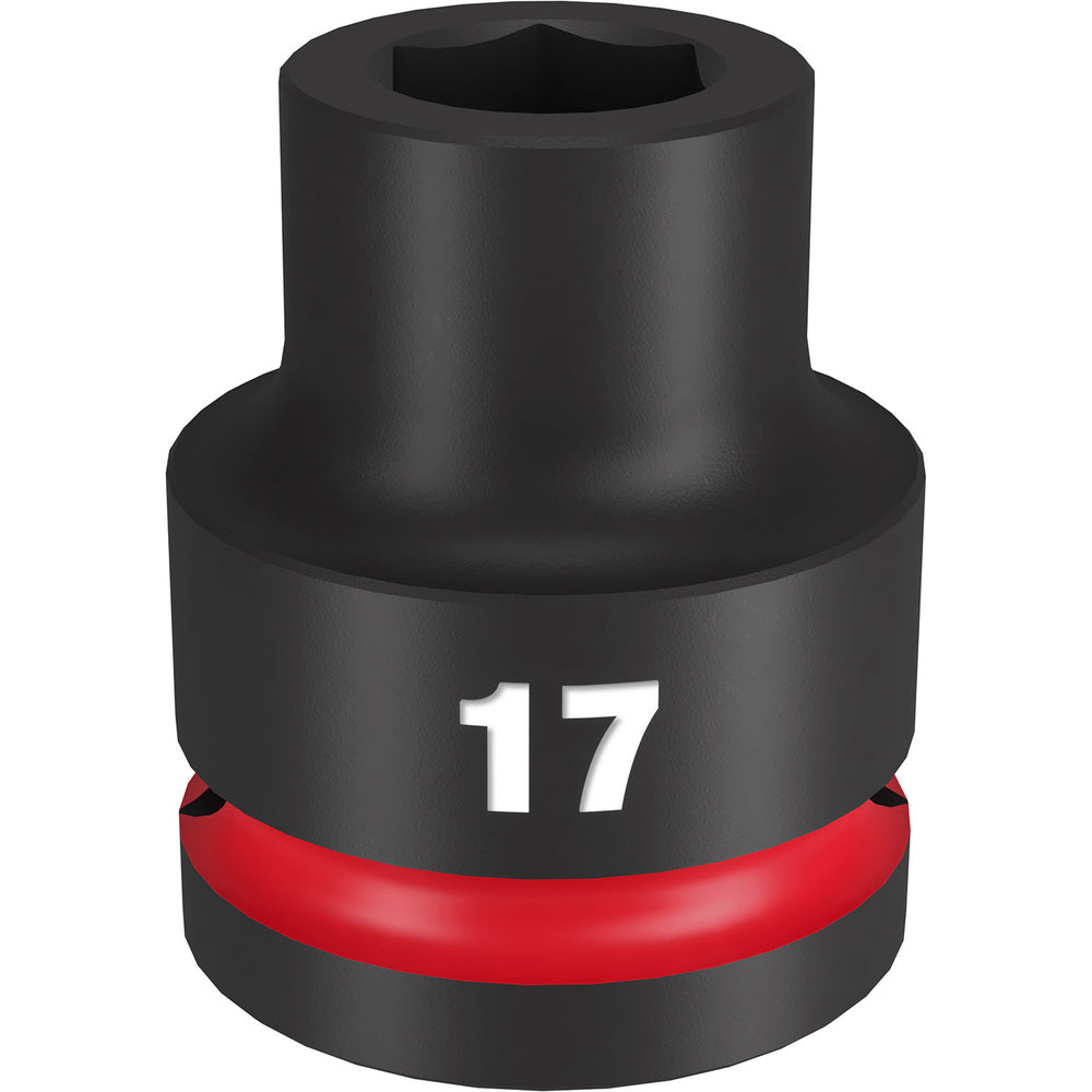 Milwaukee Shockwave 3/4" Drive 17mm Standard 6 Point Impact Socket 49666356