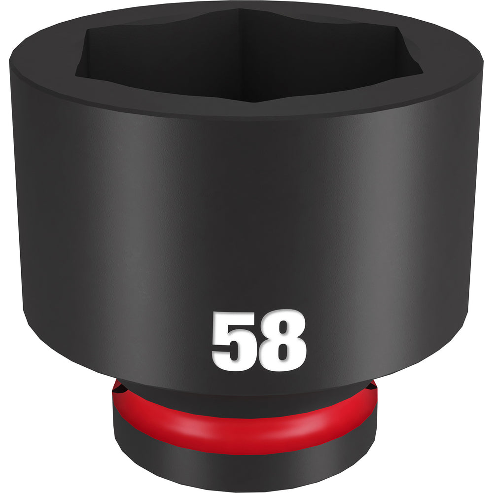 Milwaukee Shockwave 3/4" Drive 58mm Standard 6 Point Impact Socket 49666391