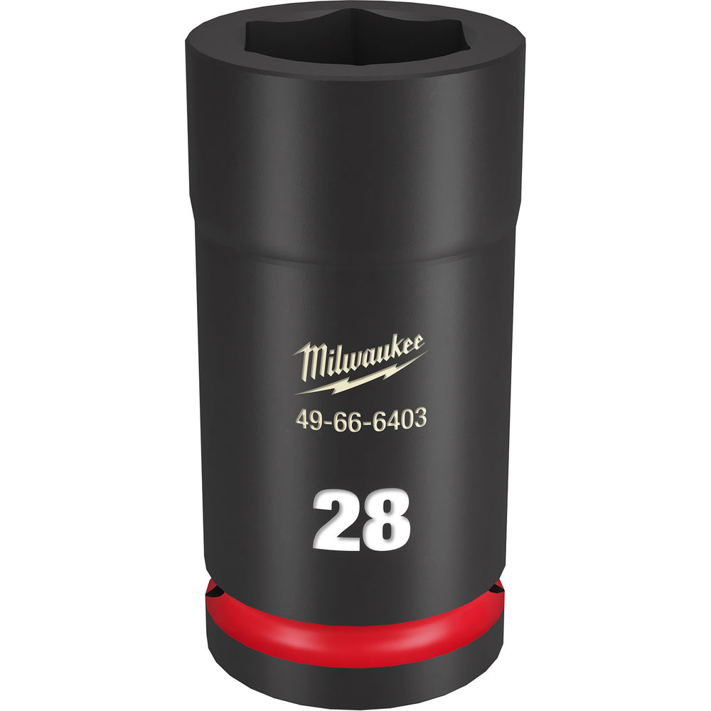 Milwaukee Shockwave 3/4" Drive 28mm Deep 6 Point Impact Socket 49666403