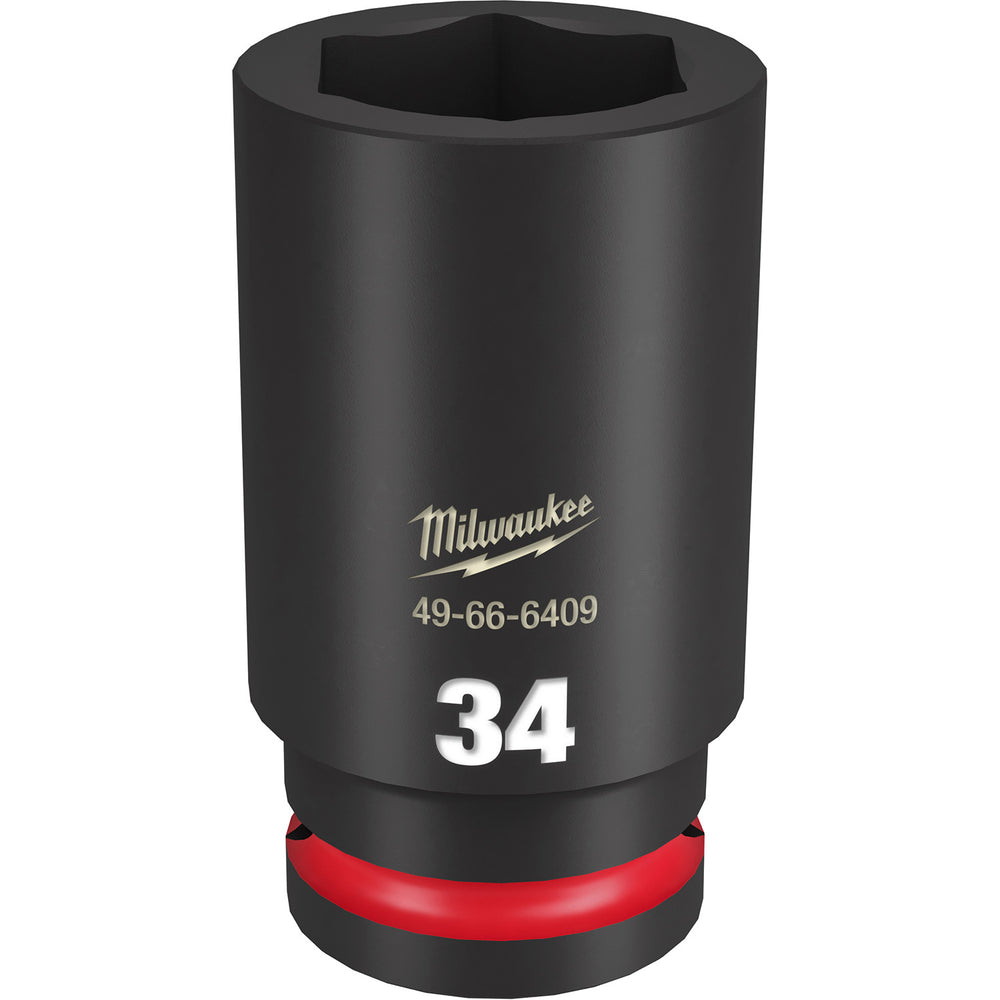 Milwaukee Shockwave 3/4" Drive 34mm Deep 6 Point Impact Socket 49666409