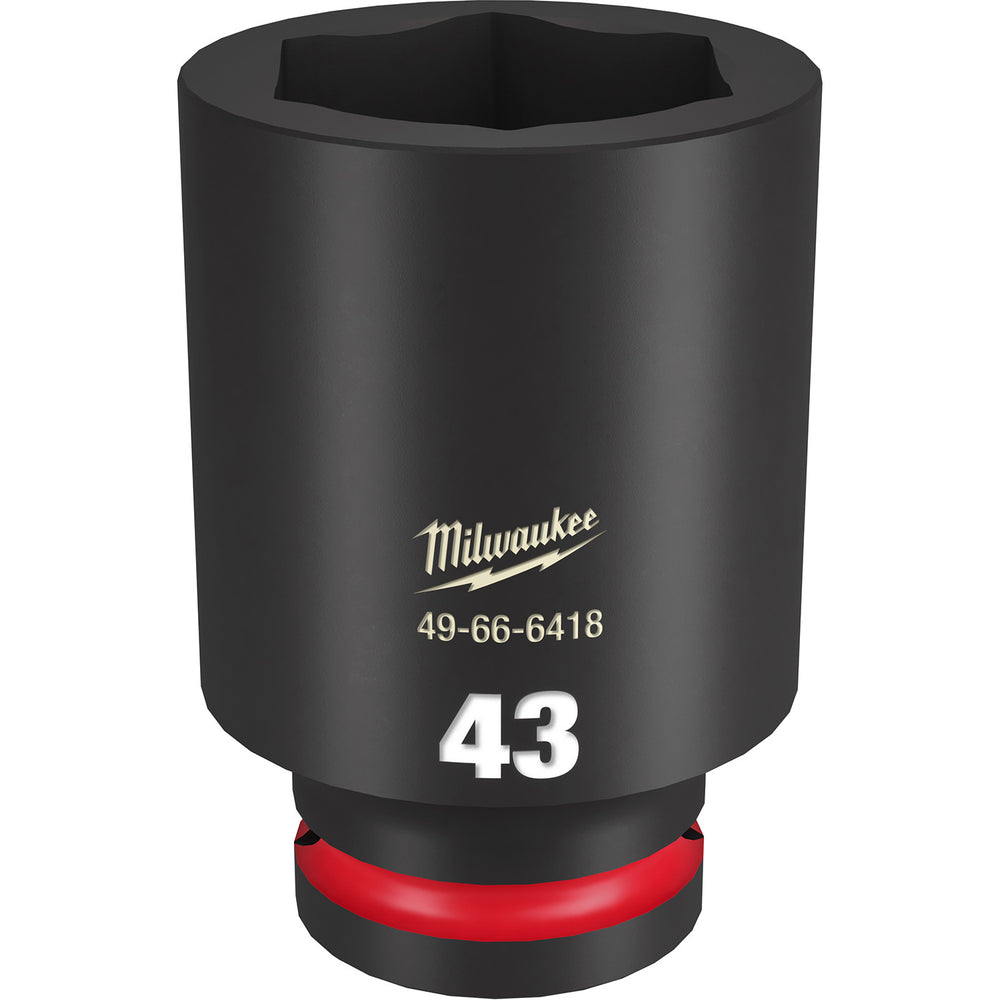 Milwaukee Shockwave 3/4" Drive 43mm Deep 6 Point Impact Socket 49666418