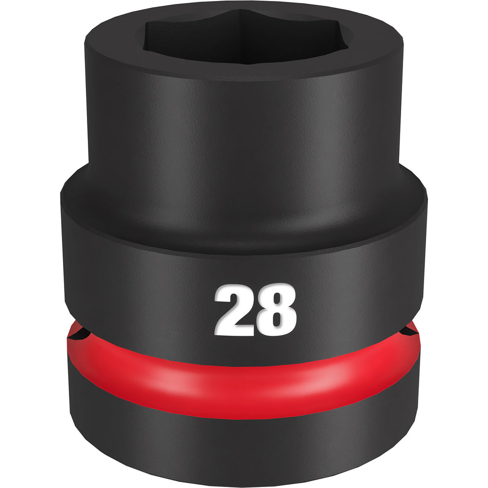 Milwaukee Shockwave 1" Drive 28mm Standard 6 Point Impact Socket 49666593