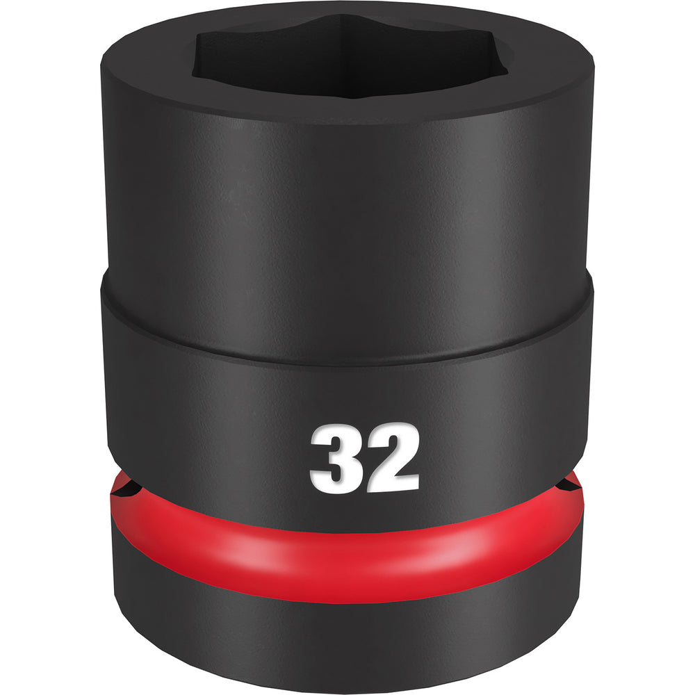 Milwaukee Shockwave 1" Drive 32mm Standard 6 Point Impact Socket 49666597