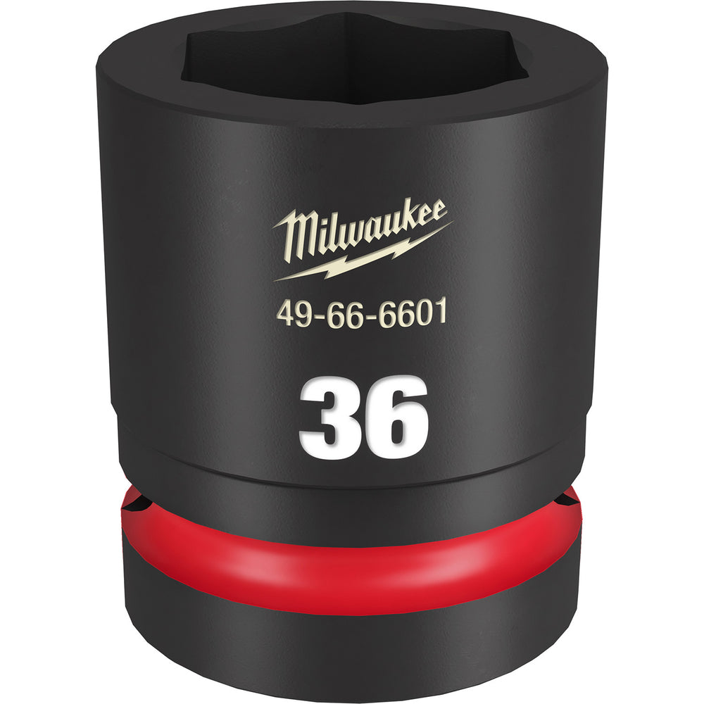 Milwaukee Shockwave 1" Drive 36mm Standard 6 Point Impact Socket 49666601