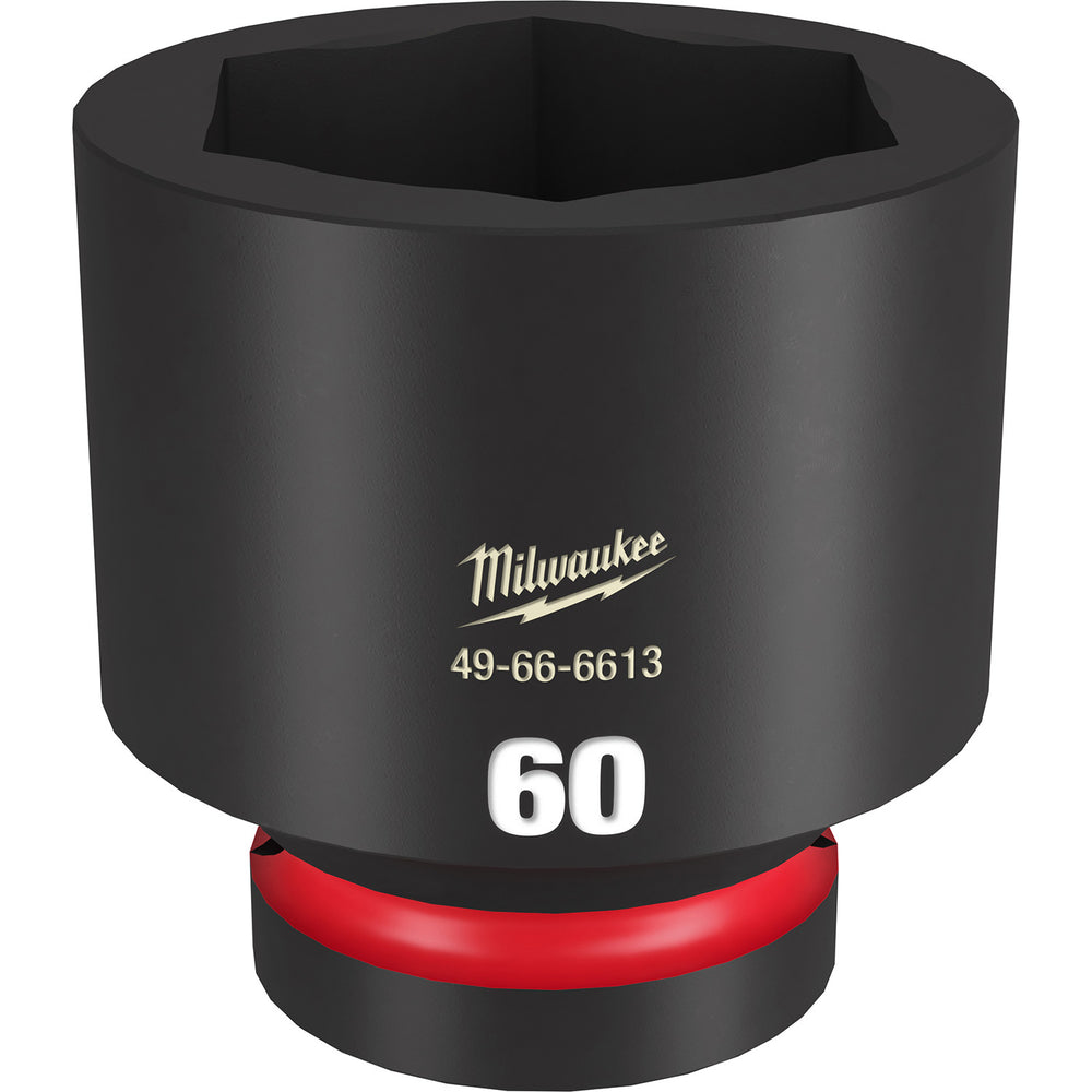 Milwaukee Shockwave 1" Drive 60mm Standard 6 Point Impact Socket 49666613