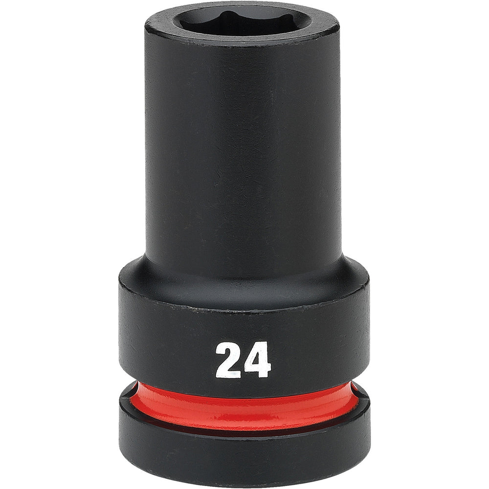 Milwaukee Shockwave 1" Drive 24mm Deep 6 Point Impact Socket 49666619