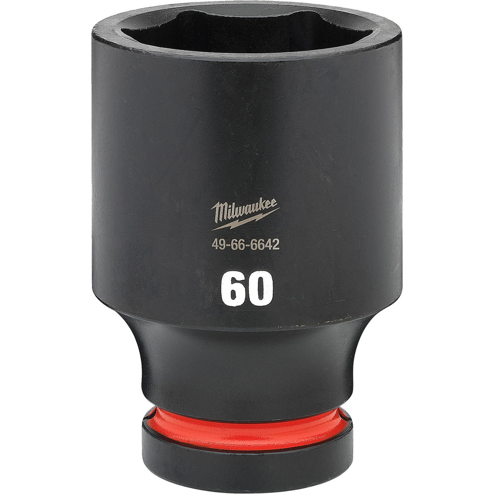 Milwaukee Shockwave 1" Drive 60mm Deep 6 Point Impact Socket 49666642