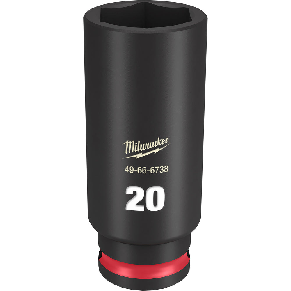 Milwaukee Shockwave 3/8" Drive 20mm Deep 6 Point Impact Socket 49666738