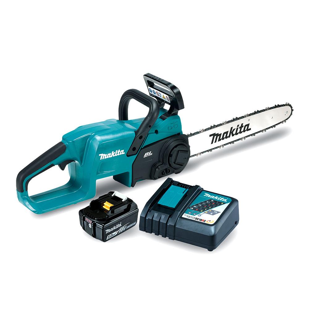 Makita DUC407RTX2 18V 5.0Ah Li-ion Cordless Brushless 400mm (16") Chainsaw Combo Kit