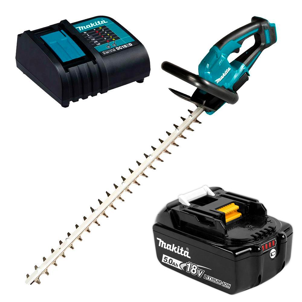 Makita DUH606ST 18V 5.0Ah LXT Li-Ion Cordless Brushless 600mm Hedge Trimmer Combo Kit