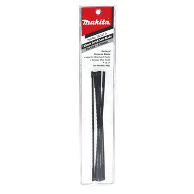 MAKITA SCROLL SAW BLADE PIN END /133mm O/L x 15TPI - (6PK) 722101-A