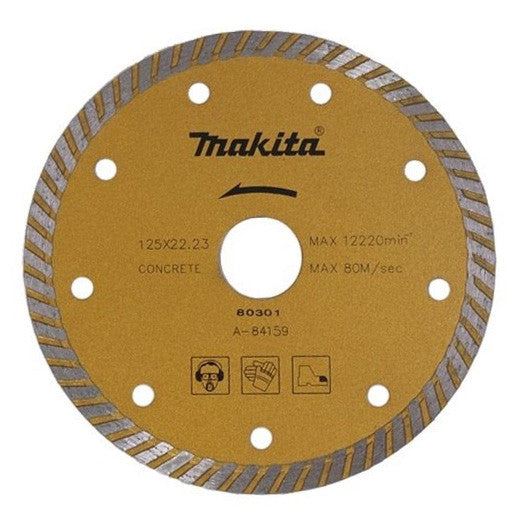 MAKITA 125mm x 22.23 DIAMOND BLADE TURBO RIM - STANDARD A-84159