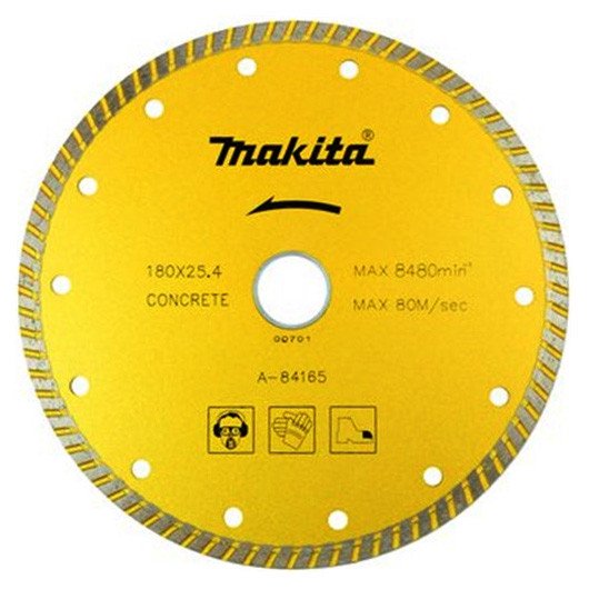 MAKITA 180mm x 22.23 DIAMOND BLADE TURBO RIM - STANDARD A-84165