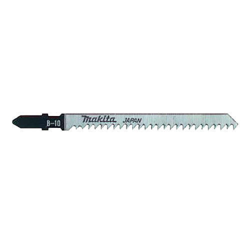 MAKITA JIGSAW BLADE B-10 - BAYONET TYPE - (25PK) - HCS 9tpi / Fast Fine cut / Wood & Laminate 3-65mm A-85628-25