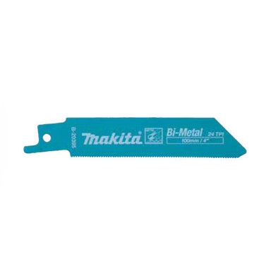 MAKITA RECIPRO BLADE BI-METAL 100mm - 24TPI - (5PK)- METAL B-20395