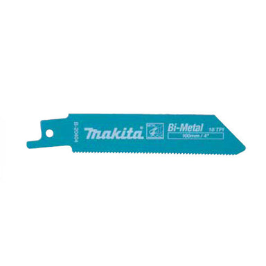 MAKITA RECIPRO BLADE BI-METAL 100mm - 18TPI - (5PK)- METAL B-20404