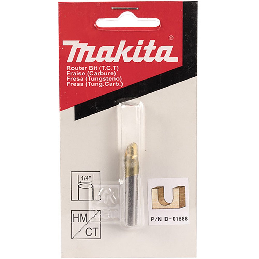 MAKITA 3/16 VEINING TCT BIT - 1/4" SHAFT D-01688