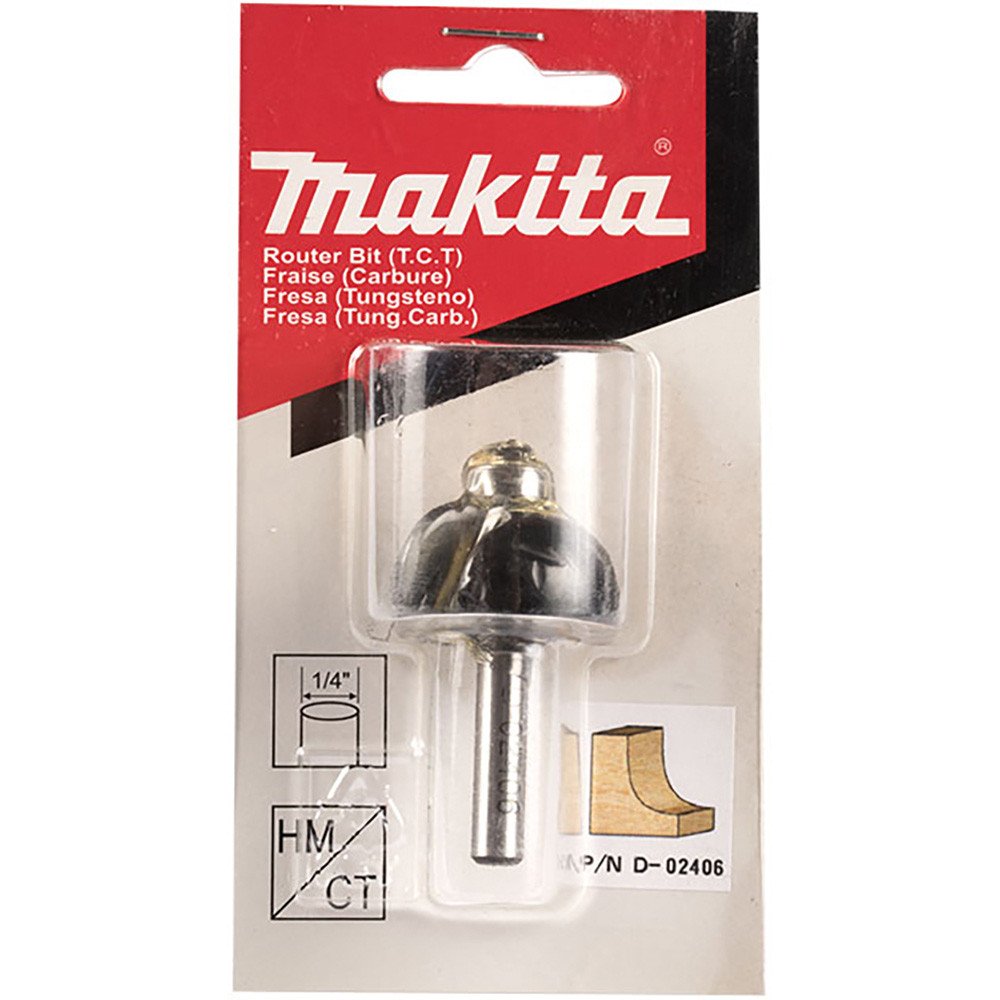 MAKITA 3/8" COVE TCT BIT - 1/4" SHAFT D-02406