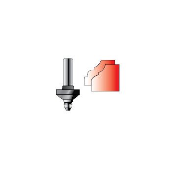 MAKITA 5/32" CLASSIC COVE TCT BIT - 1/4" SHAFT D-02705