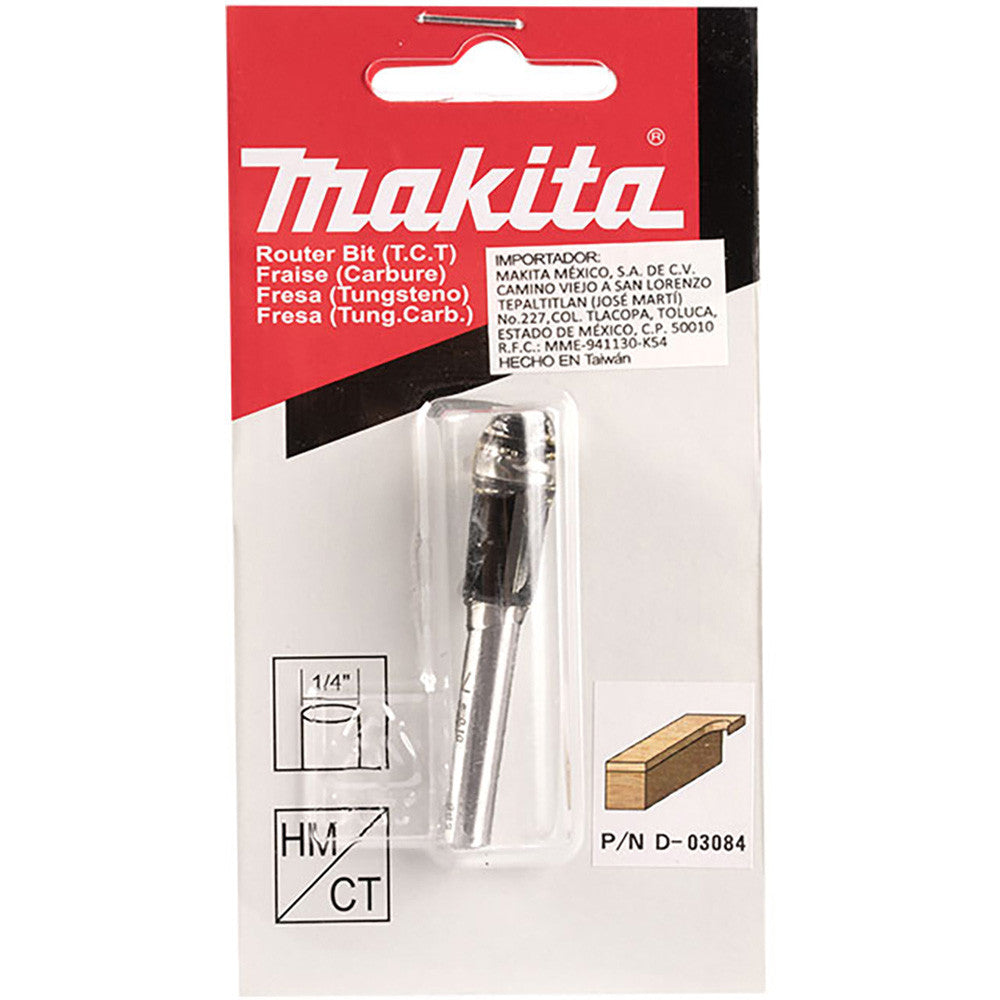 MAKITA 3/8" FLUSH TRIM TCT BIT - 1/4" SHAFT D-03084