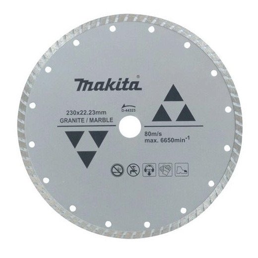 MAKITA 230mm x 22.23 DIAMOND BLADE TURBO RIM - ECONOMY D-44323
