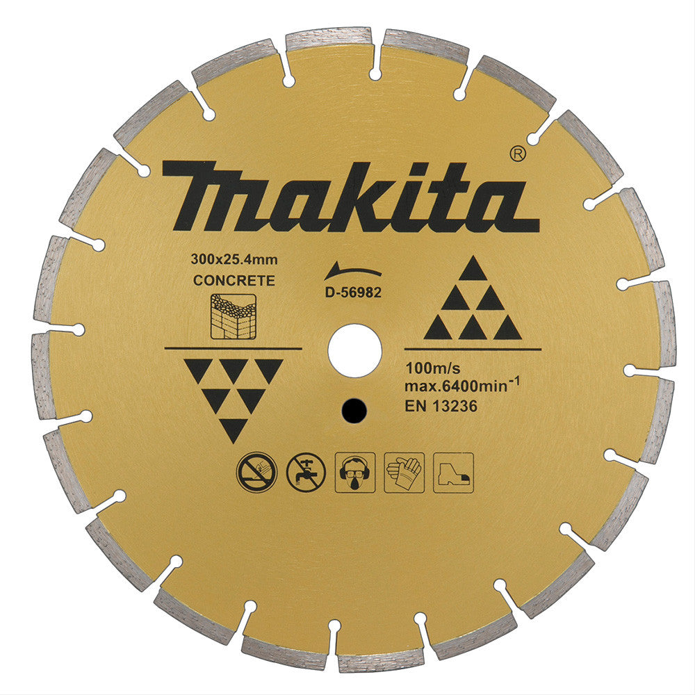 MAKITA 300mm x 20mm DIAMOND BLADE SEGMENTED - ECONOMY D-56982
