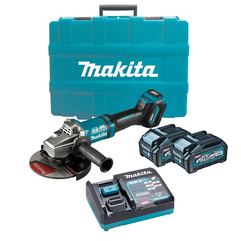 Makita 40V Max 180mm (7") Brushless Angle Grinder 4.0ah Set GA037GM201