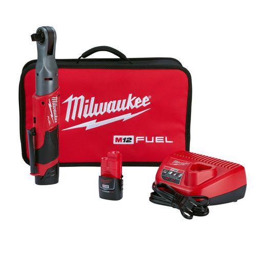 Milwaukee 12V Fuel 3/8" Impact Ratchet 2.0Ah Set M12FIR38-201B
