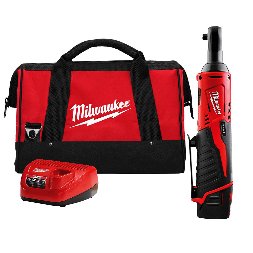 Milwaukee 12V 3/8" Impact Ratchet 2.0Ah Set M12IR-201B