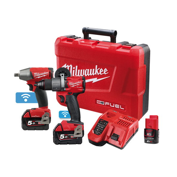 Milwaukee 18V Fuel Brushless GEN III ONE-KEY 2 Piece Combo M18ONEPP2B2-502C