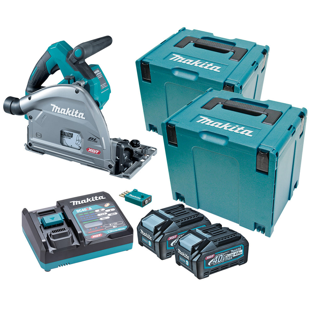 Makita 40V Max Brushless AWS 165mm (6-1/2") Plunge Cut Saw 4.0ah Set SP001GM201