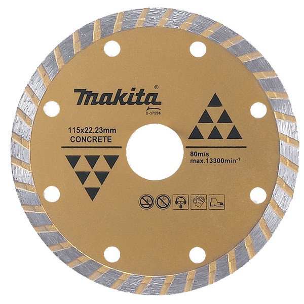 MAKITA 125mm x 22.23 DIAMOND BLADE TURBO RIM - ECONOMY D-37605