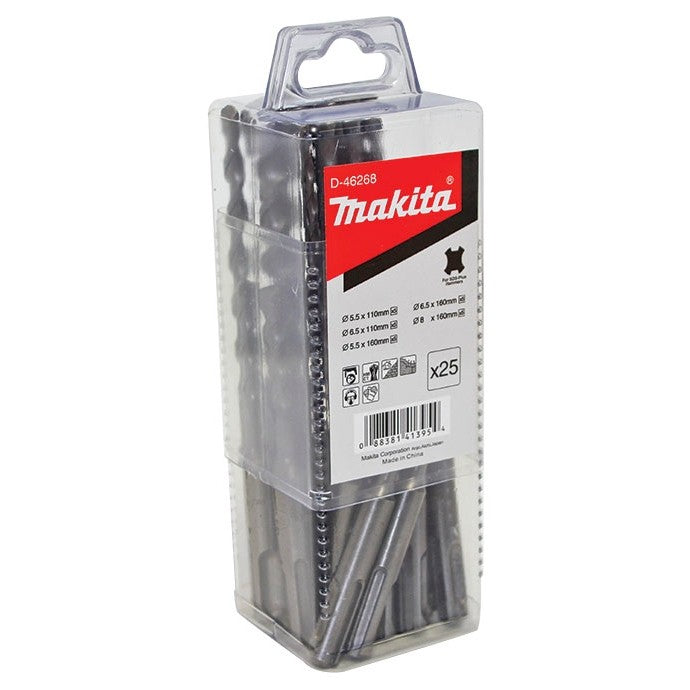 Makita Standard Sds Plus Drill Assortment Set - (25Pc) D-46268
