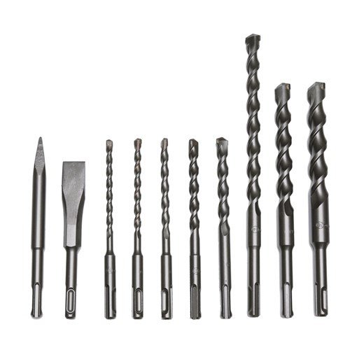 MAKITA STANDARD SDS-PLUS DRILL & CHISEL ASSORTMENT SET - (10PC) - PLASTIC TUBE D-47335